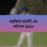 ক্রিকেট ব্যাটিং এর কৌশল Quiz