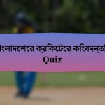 বাংলাদেশের ক্রিকেটের কিংবদন্তি Quiz